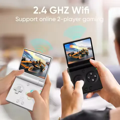 MIYOO MINI FLIP Handheld Game Console 2.8'' IPS Screen Linux System Video Game Consoles Free Case Gamer Dual analog sticks Gift