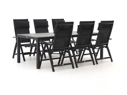 Bellagio Avenza/Fidenza 220cm dining tuinset 7-delig verstelbaar