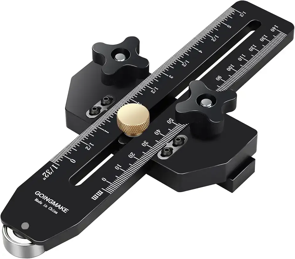 Thin Rip Jig Table Saw Jig Guide for Making Repetitive Narrow Thin Strip Cuts Woodworking Tools Fast Thin Ripping Guide for Table Saw Band Saw Router Table Fits for 3/8" x 3/4" T Slot