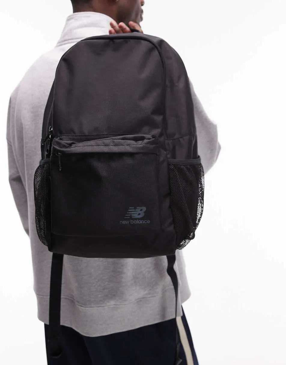 New Balance logo backpack in black
