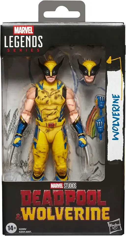 Marvel Legends Series Wolverine, Marvel Studios' Deadpool & Wolverine Movie Collectible 6-Inch Action Figure Gift