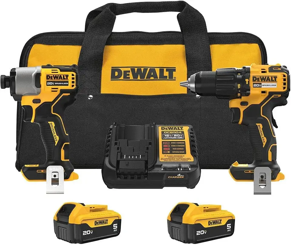 20V MAX 2-Tool Hammer Drill and Impact Combo Kit (DCK203P2)