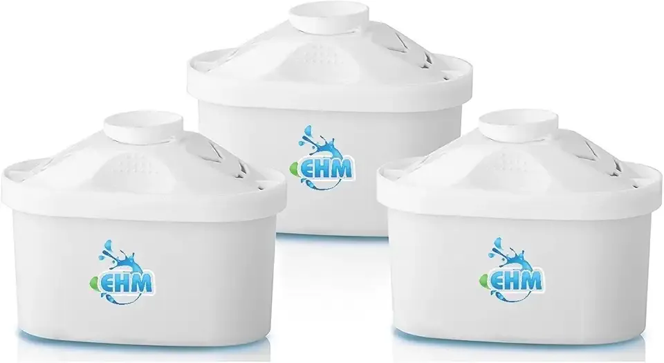 EHM SureFlow Alkaline Water Pitcher Replacement Cartridge – Healthy Drinking Water, PH 8.5-9.5, 6-Stage Filtration & Hydration System