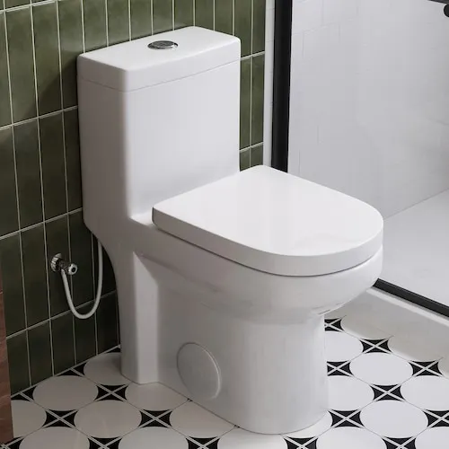 1-Piece 4.0/6.0 LPF Dual Flush Round Compact Toilet in White with UF Soft Close Seat Included