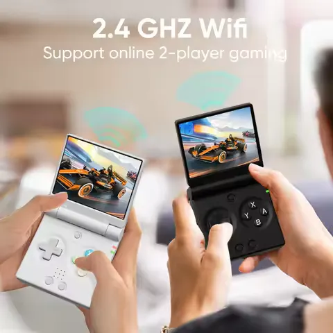MIYOO Mini Flip Retro Handheld Game Console With New Hinge 2.8 inch IPS Screen Portable Video Game Players Consoles Classic Gaming Emulator Childhood Gifts