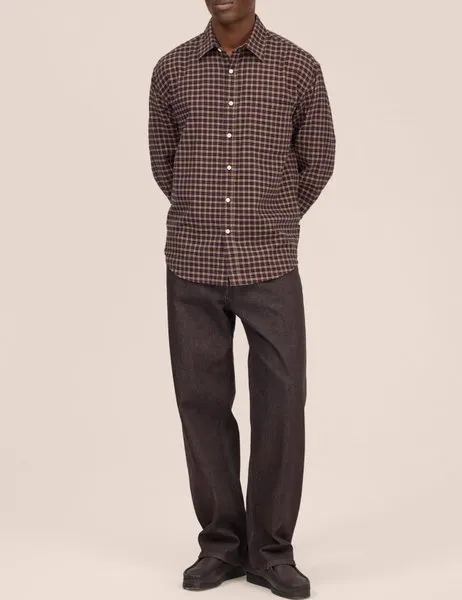 Deon 5465 Shirt Bordeaux Check