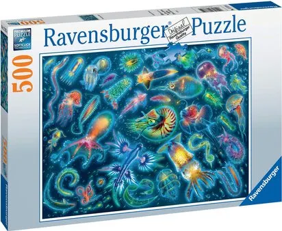 PUZZLE ESPECES SOUS-MARINES COLOREES - 500 PIECES