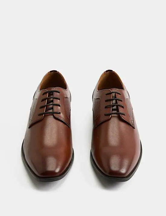 Leather Wide Fit Derby Shoes