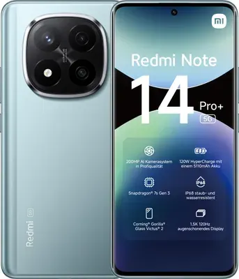 Xiaomi Redmi Note 14 Pro+ 5G Frostblau 12 Gigabyte 512 Gigabyte
