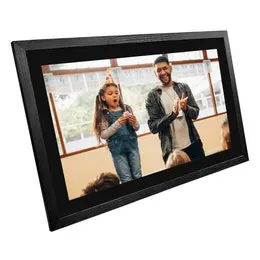 Kogan 21.5" Frameo App Wi-Fi Digital Photo Frame (32GB, Blackened Oak)