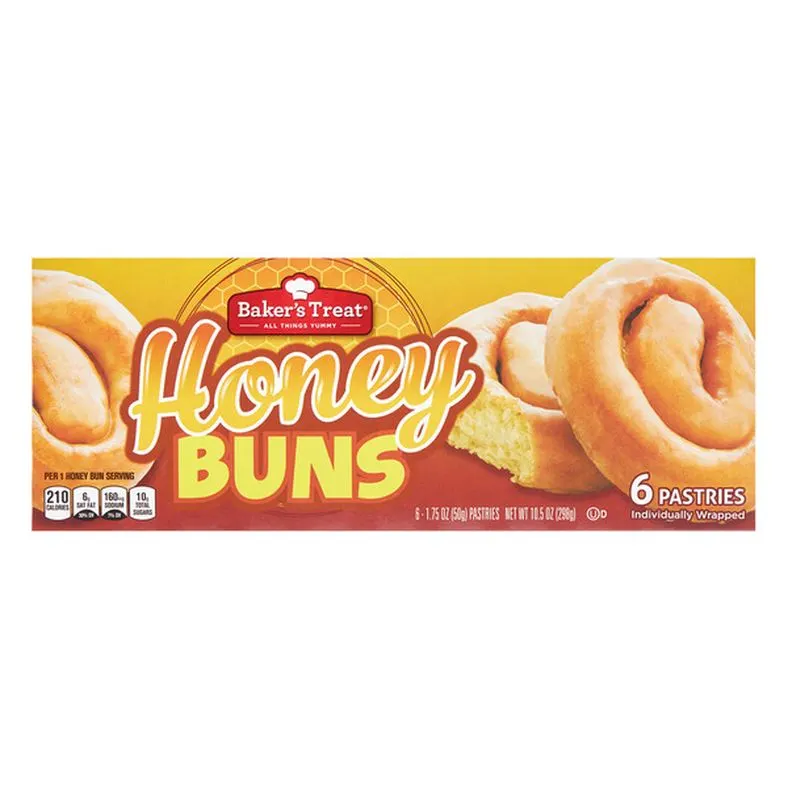 Baker's Treat Glazed Honey Buns