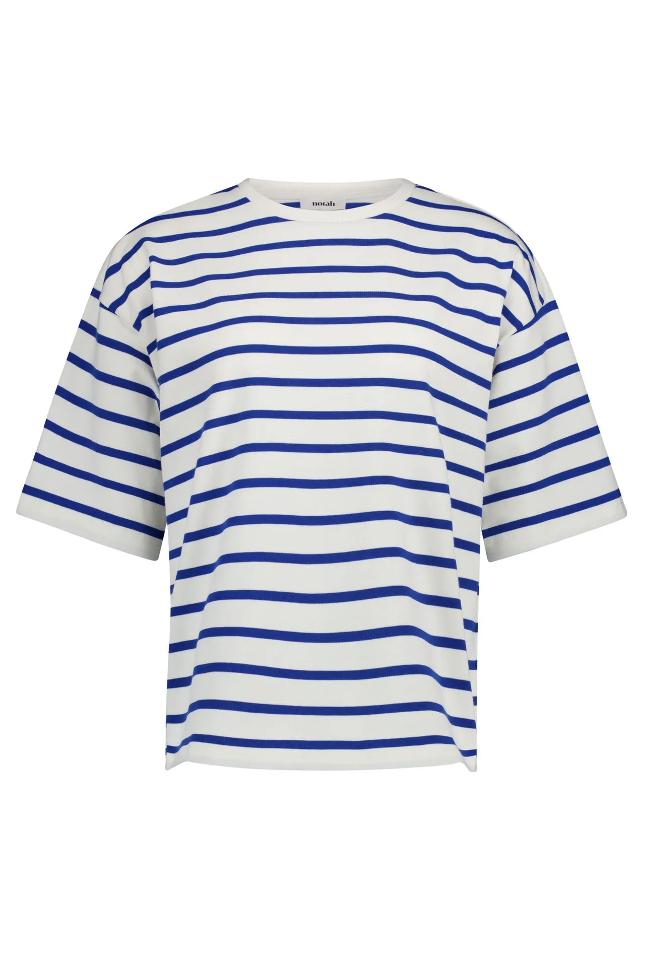 Wit/blauw gestreept shirt