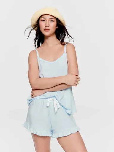 Pretty Blue Flutter Short