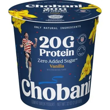 Chobani 20G Protein Low-Fat Vanilla Greek Yogurt, 32 oz