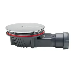 Piletta per doccia e per scarico a pavimento con coperchio WIRQUIN Slim+ calotta ABS Ø 118 mm Ø foro 90 mm in abs