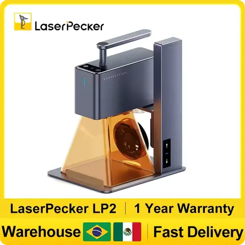 LaserPecker Laser Engraver Portable Easy to Use Fast Engraving Speed Multi Material Laser Engraving Machine With 2k 5W LP2 Pro