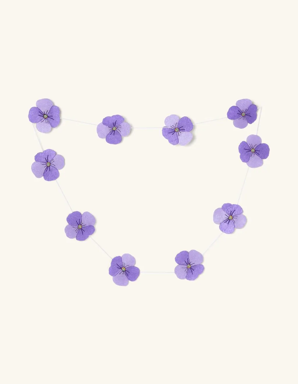 Blumen-Filz-Girlande