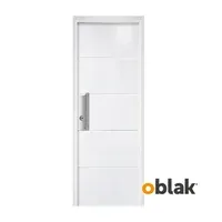 Puerta de exterior acero Presta Plus M3734B blanca 80 x 200 x 8 cm derecha