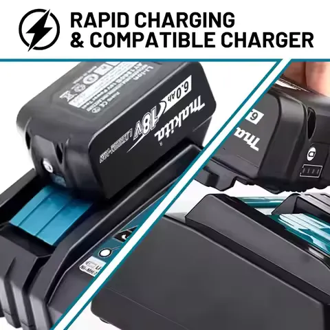 2026 Makita BL1860 BL1850B BL1850 BL1840 BL1830 Screwdriver Battery Charger 18v Replacement Power Tool Batteries.