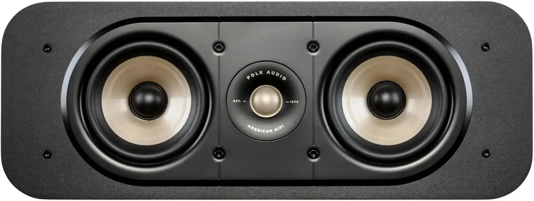 Polk Signature Elite ES30 Center Channel Speaker, Home Theater Speakers, Hi-Res Audio Certified, Dolby Atmos & DTS:X Compatible, 1" Tweeter & Two 5.25" Woofers, Dual Power Port Bass, Stunning Black