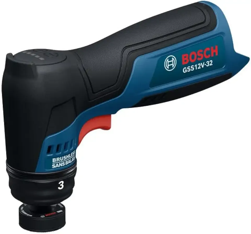 GSS12V-32N Cordless Orbital Sander, 12V Brushless 1-1/4 Inch Detail Sander for Wet Sanding, Automotive Spot Repair and Paint Finishing, Variable Speed (Bare Tool)