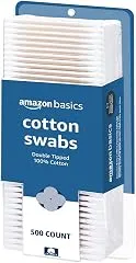 Amazon Basics Double-Tipped Cotton Swabs…
