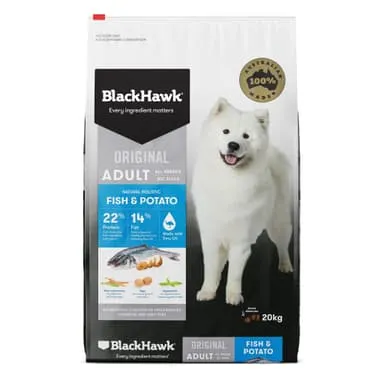 Black Hawk Original Adult Fish & Potato Dry Dog Food