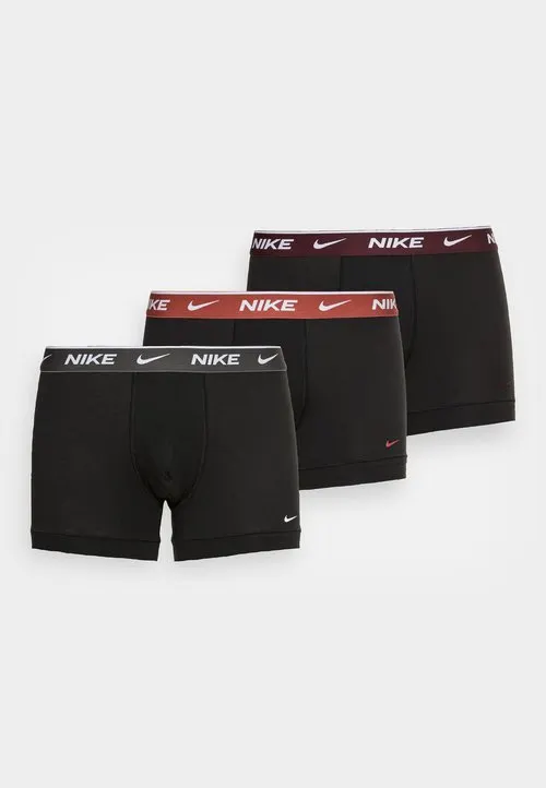 TRUNK 3 PACK - Boksershorts - black/rust/charcoal heather/burgundy