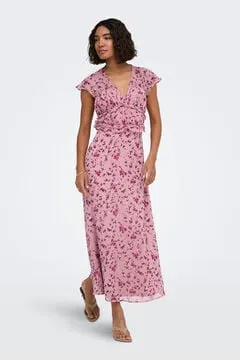Vestido largo estampado floral