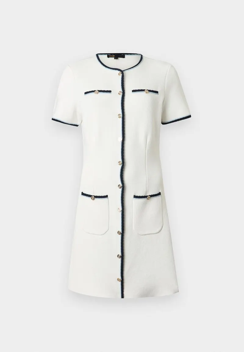 RIRSALINO - Strikket kjole - ecru