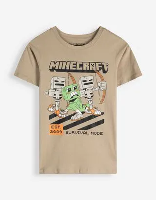 T-shirt - Minecraft - Beige