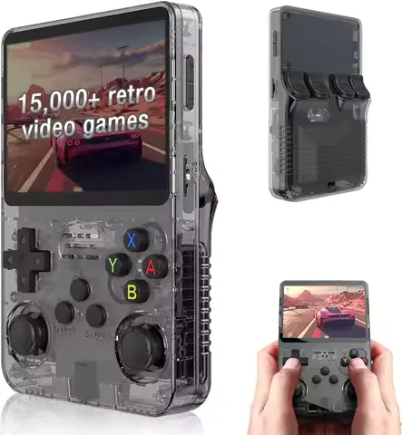 R36S Handheld Retro Game Console Classic ARKOS System 3.5 Inch Portable Video Gaming Console with Single Card for Kids Gift