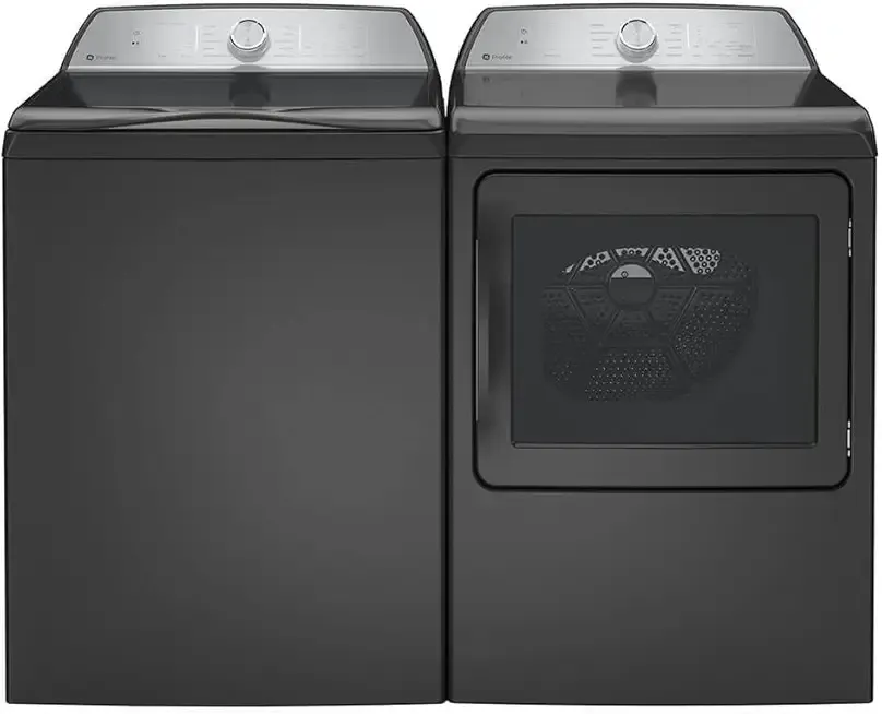 GE Profile PTW700BPTDPR Gray Smart Top Load Washer/Dryer Pair