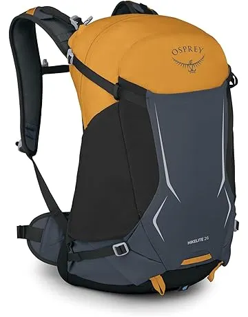 Osprey Hikelite 26L Durable Hiking Backpack - Travel Daypack with Rain Cover for Men and Women, Tungsten Yellow