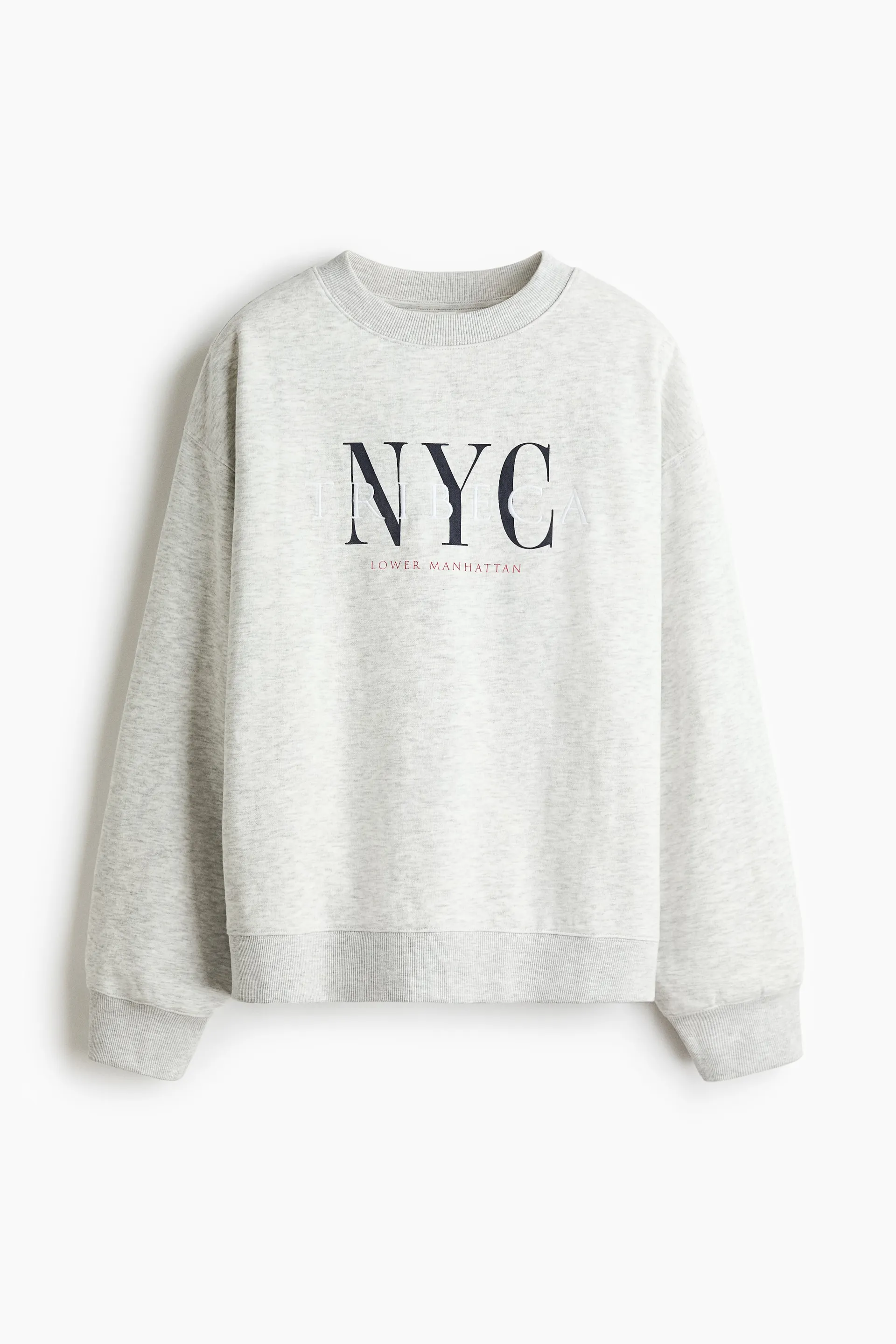 Sweatshirt med tekstmotiv