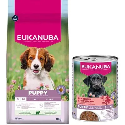 Eukanuba Premium Nutrition 12 kg ou 15 kg + boîtes 3 x 400 g offertes !