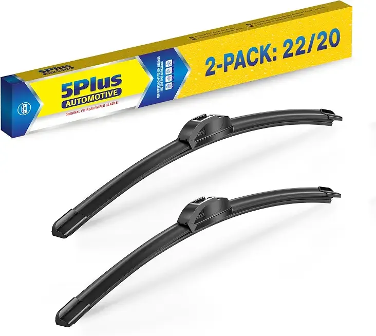 5 PLUS 22"+20" Wiper Blades fits Toyota Tacoma 2023-2016,4Runner 2009-2003 | 22" and 20" Wiper Blade Set,All-Seasons,Streak-Free Wiping,Quiet Clear Visibility,OEM Quality,Original Equipment Replacement