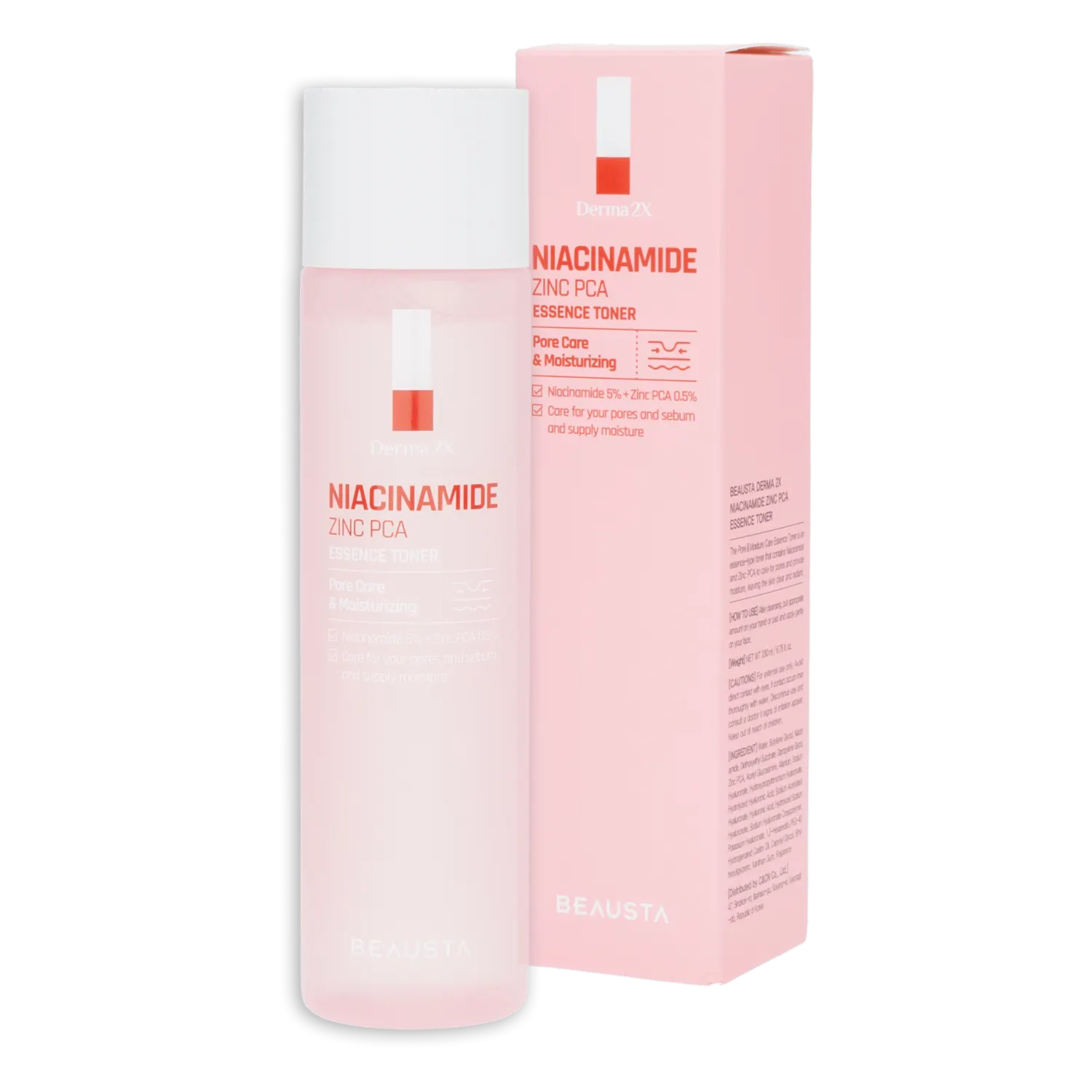 Tónico Facial Derma 2X Niacinamide Zinc Pca BEAUSTA 200 Ml