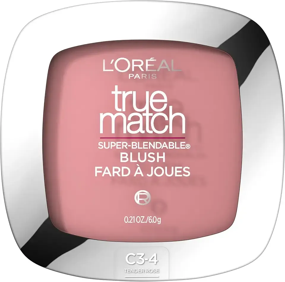 L'Oreal Paris True Match Super-Blendable Powder Blush, Tender Rose, 0.21 Oz (Packaging May Vary)