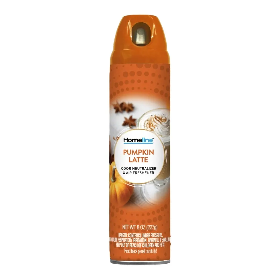 Homeline Air Freshener Aerosol Spray - Pumpkin Latte, 8 oz.