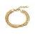 Armband in edelstaal, schakels met kralen