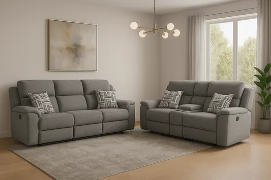 Sofa and Loveseat by Best Home - Gray