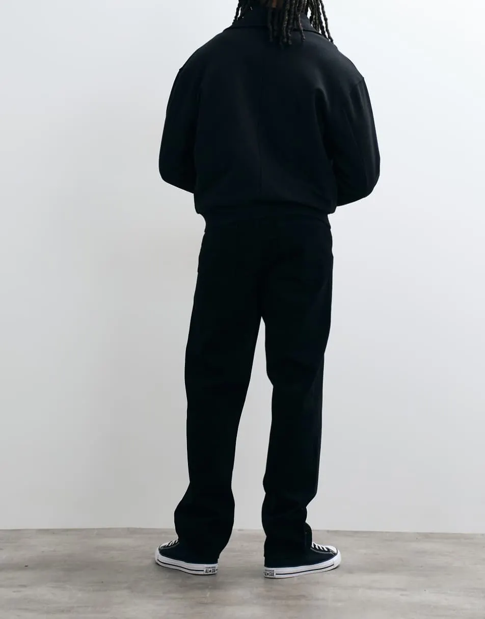 ASOS DESIGN essential straight jeans in black