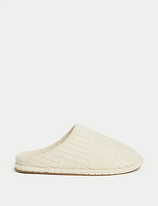Round Toe Mule Slippers