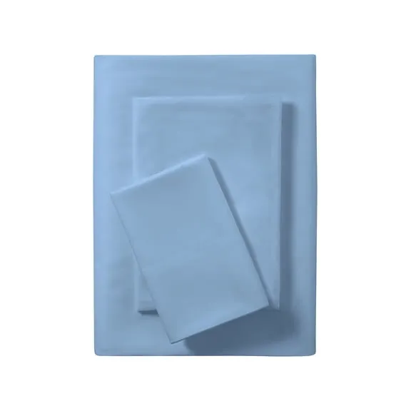 Mainstays Basic Value Microfiber Bed Sheet Set, Light Blue, Twin, 3-Piece