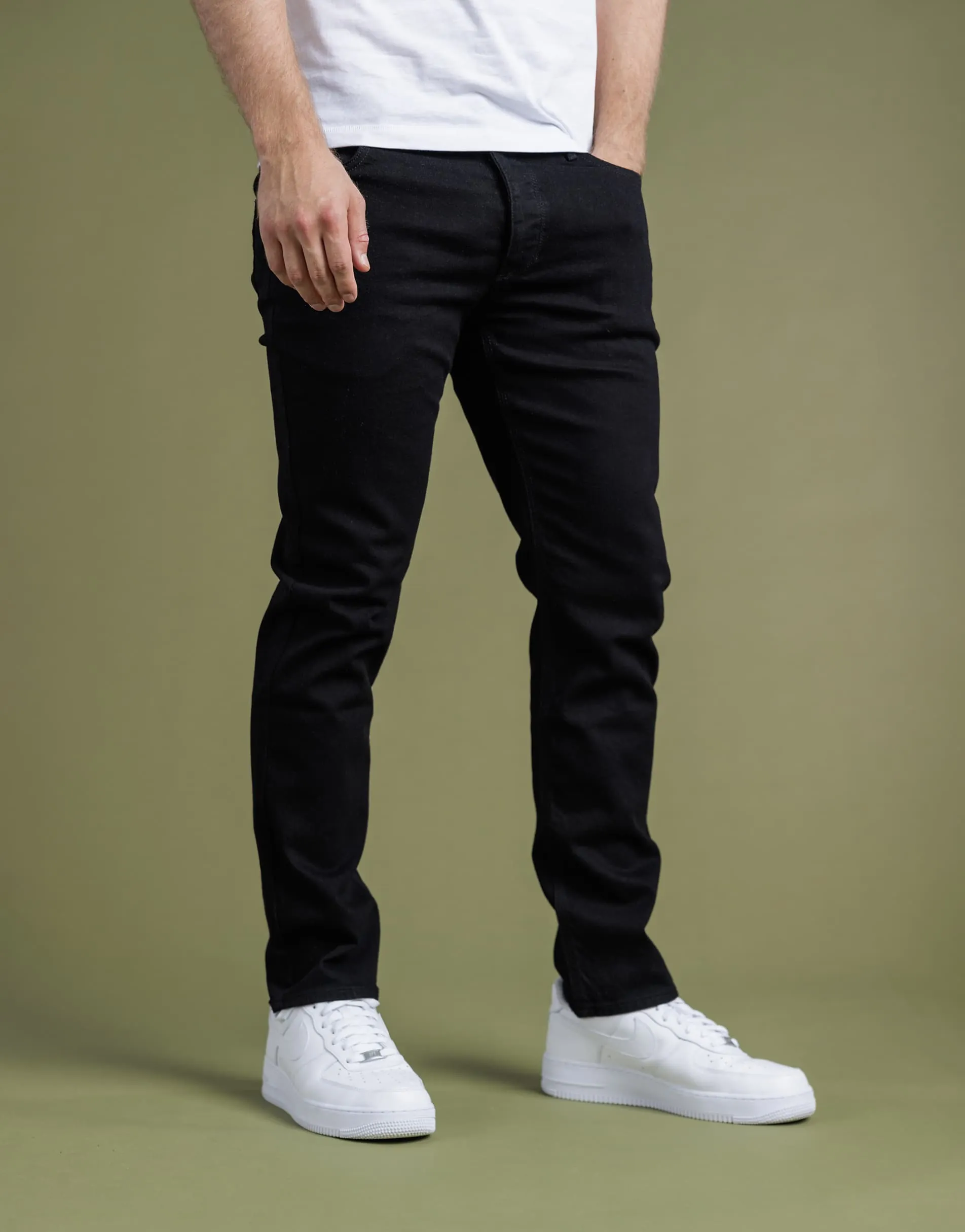 French Connection Cotton slim fit stretch denim jeans in black