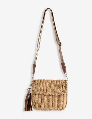 Borsa con manico - Paglia - Beige