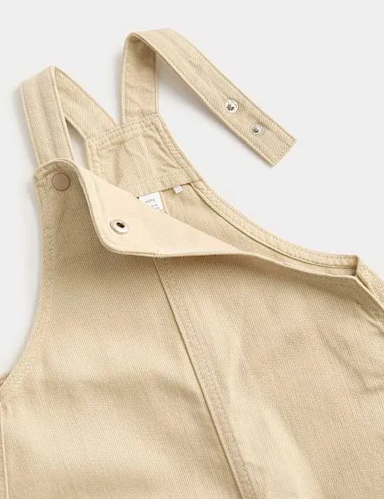 Cotton Rich Twill Dungarees (0-3 Yrs)