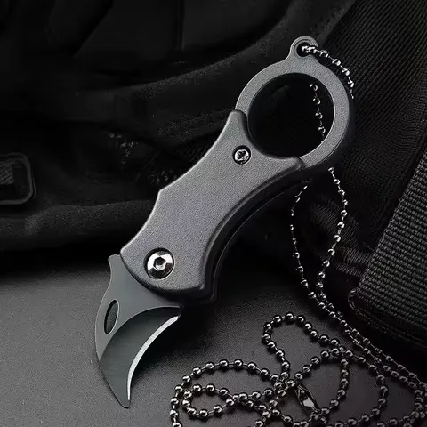NEW Mini Keychain Pocket Knife Stainless Steel Camping Small Mini Portable Knife Peeler Fixed Blade Multi EDC Tool with Chain