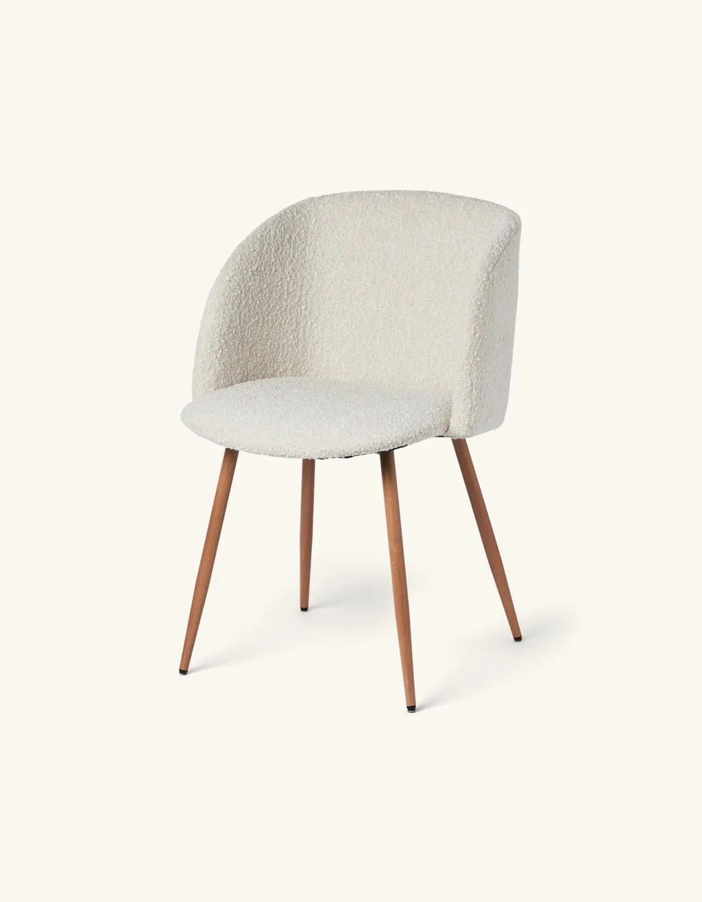 Stuhl mit Bouclé-Stoff